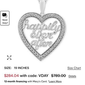 Disney Enchanted “Happily Ever After” 1/5CTW Diamonds